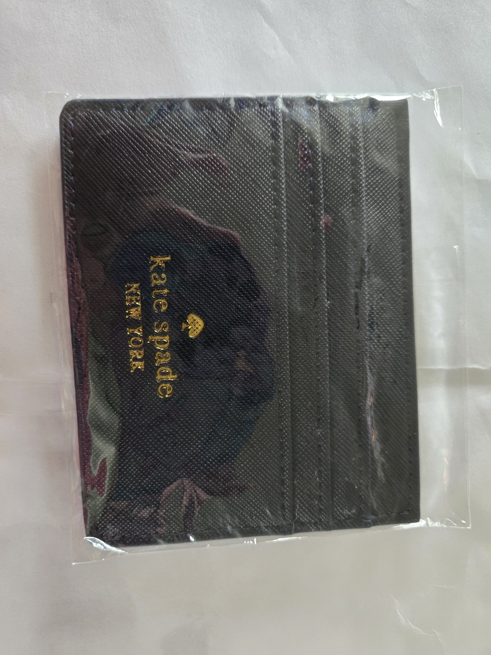Kate Spade Black Glitter Card Holder